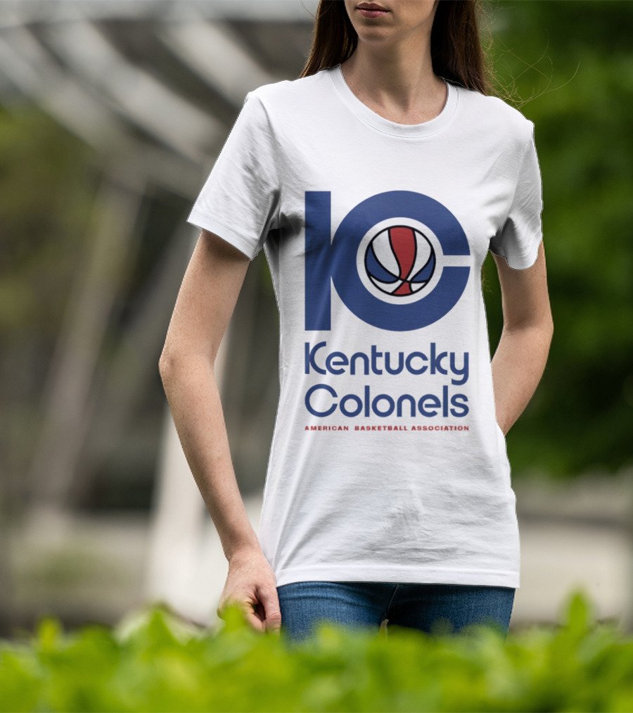 Kentucky Colonels 10 Colonel Army American Basketball Association Fan Collection T-Shirt