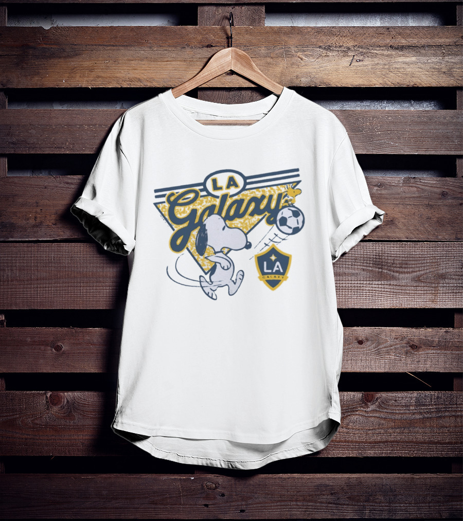 Peanuts Snoopy LA Galaxy Soccer Collaboration T-Shirt