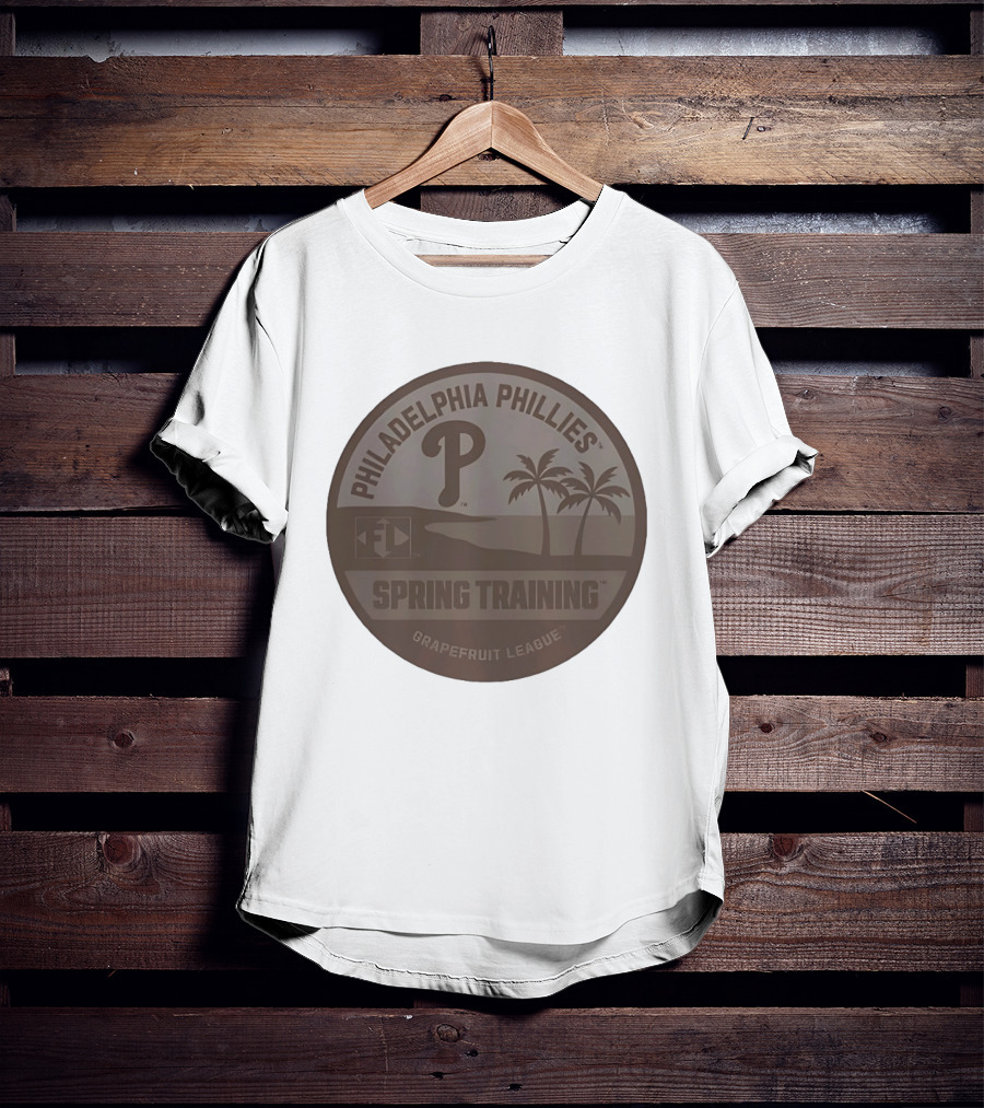 Philadelphia Phillies Spring Training Grapefruit League Palms And Sunset T-Shirt