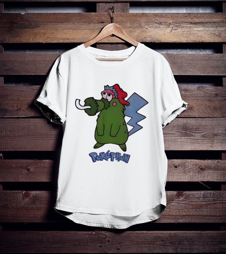 Philadelphia Phillies Pokephan Pikachu Phanatic Collaboration T-Shirt