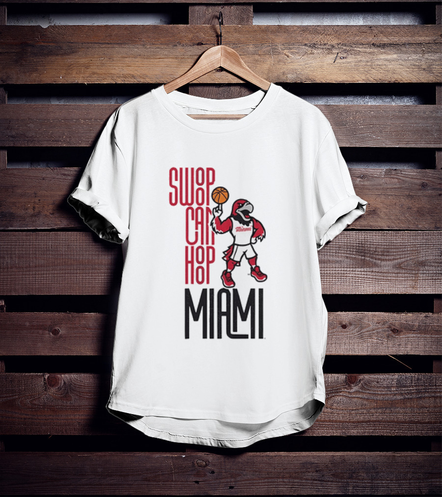 Swoop Can Hoop Miami RedHawks Basketball T-Shirt