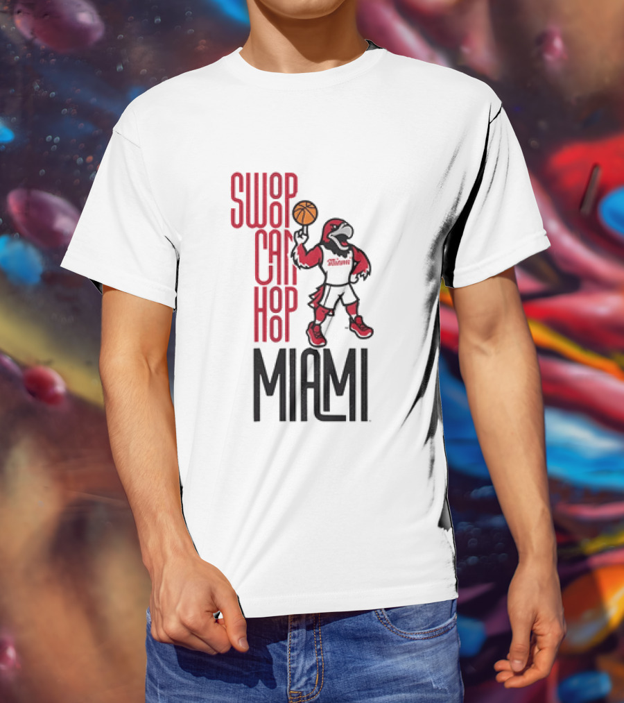 Swoop Can Hoop Miami RedHawks Basketball T-Shirt