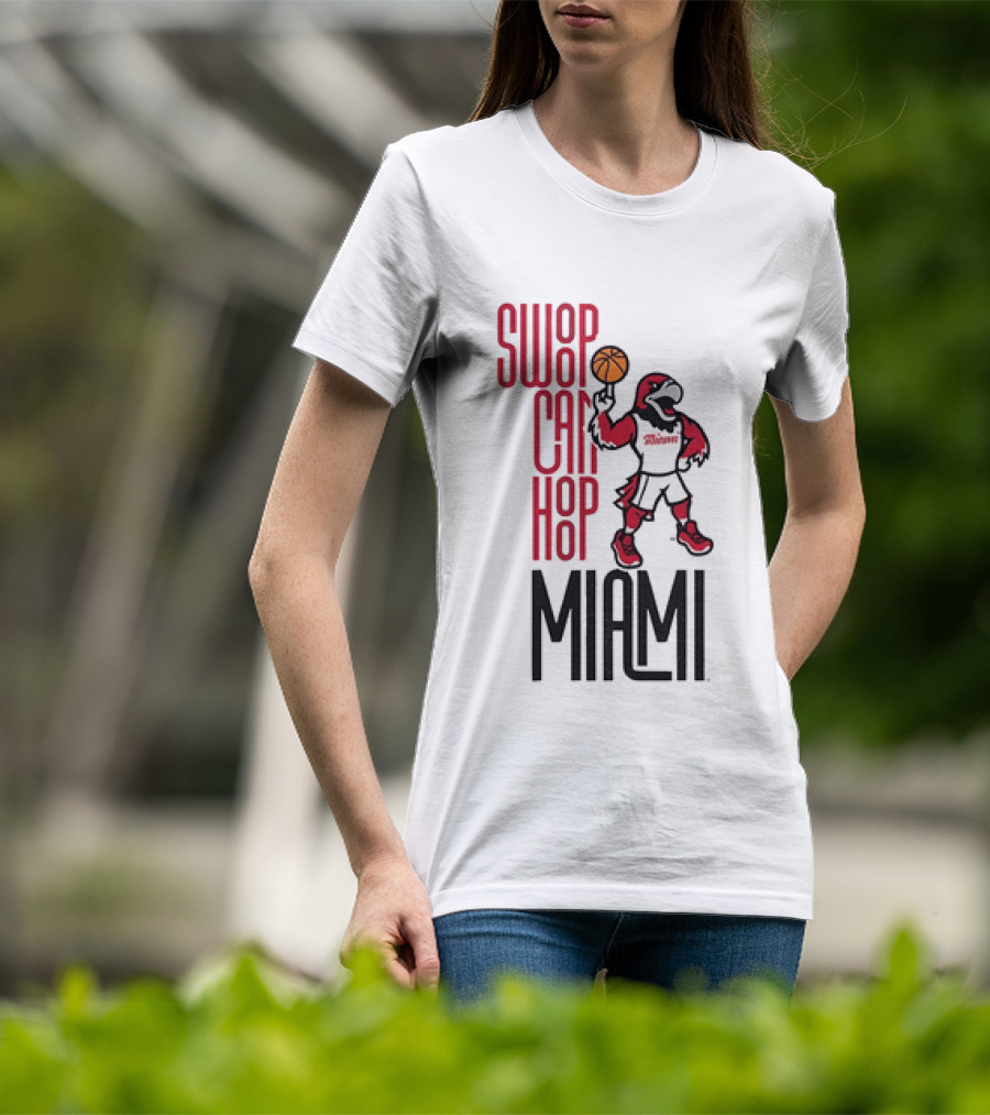 Swoop Can Hoop Miami RedHawks Basketball T-Shirt