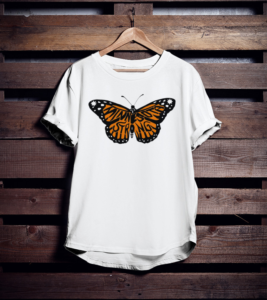 Minnesota Strong Monarch Butterfly Pride T-Shirt