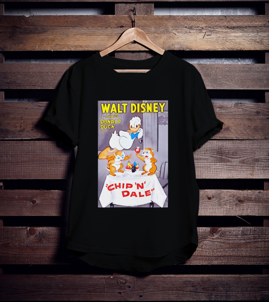 Walt Disney Donald Duck Chip 'N' Dale Vintage Animation T-Shirt