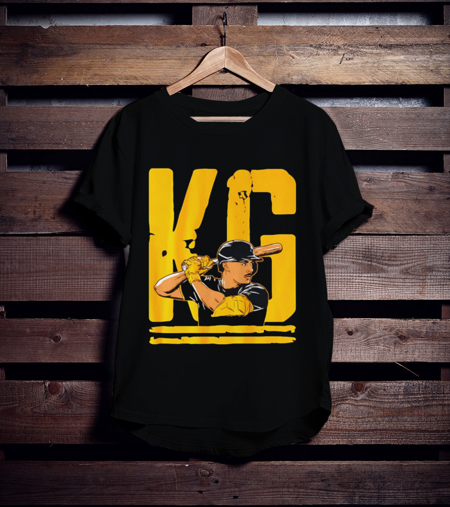 KG Konnor Griffin Pittsburgh Pirates Baseball Batter Cartoon T-Shirt