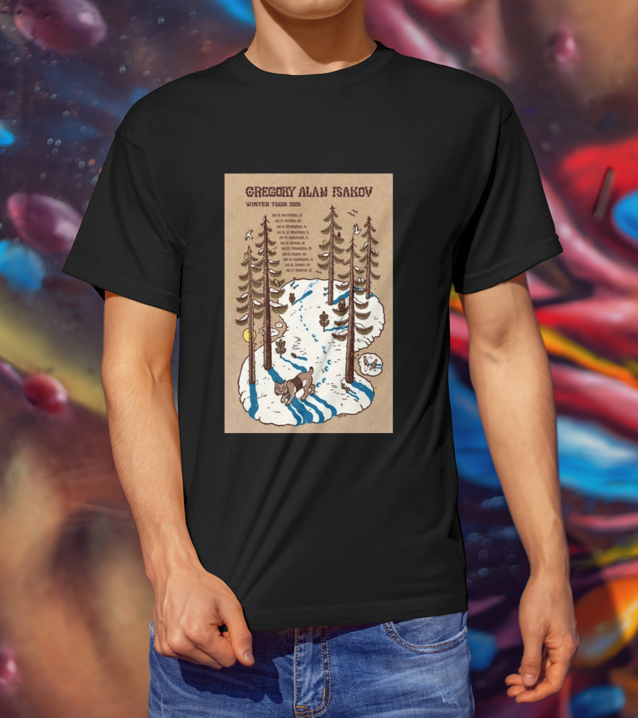 Gregory Alan Isakov Winter Tour 2026 New Orleans To Chicago Dates And Locations T-Shirt
