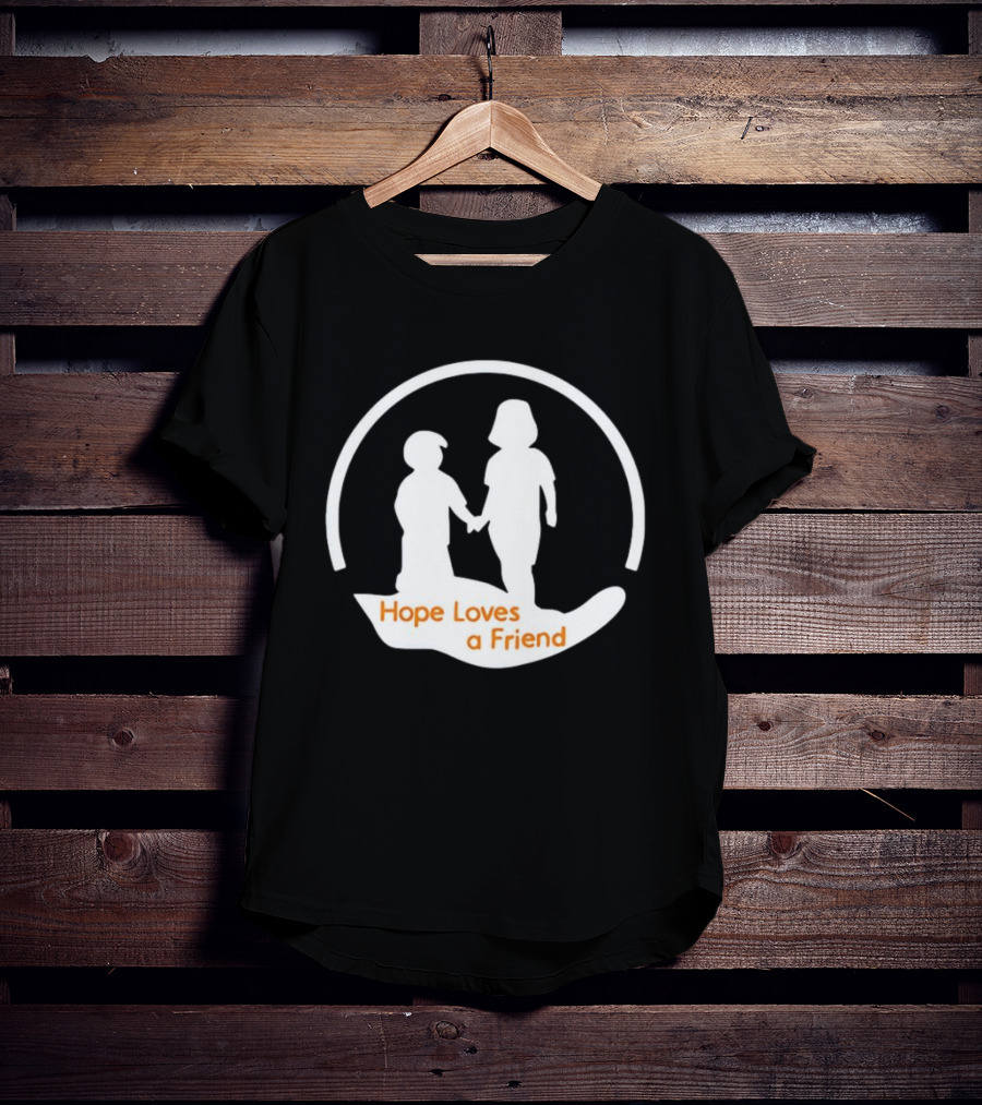 Hope Loves A Friend Andrew Holding Hands T-Shirt