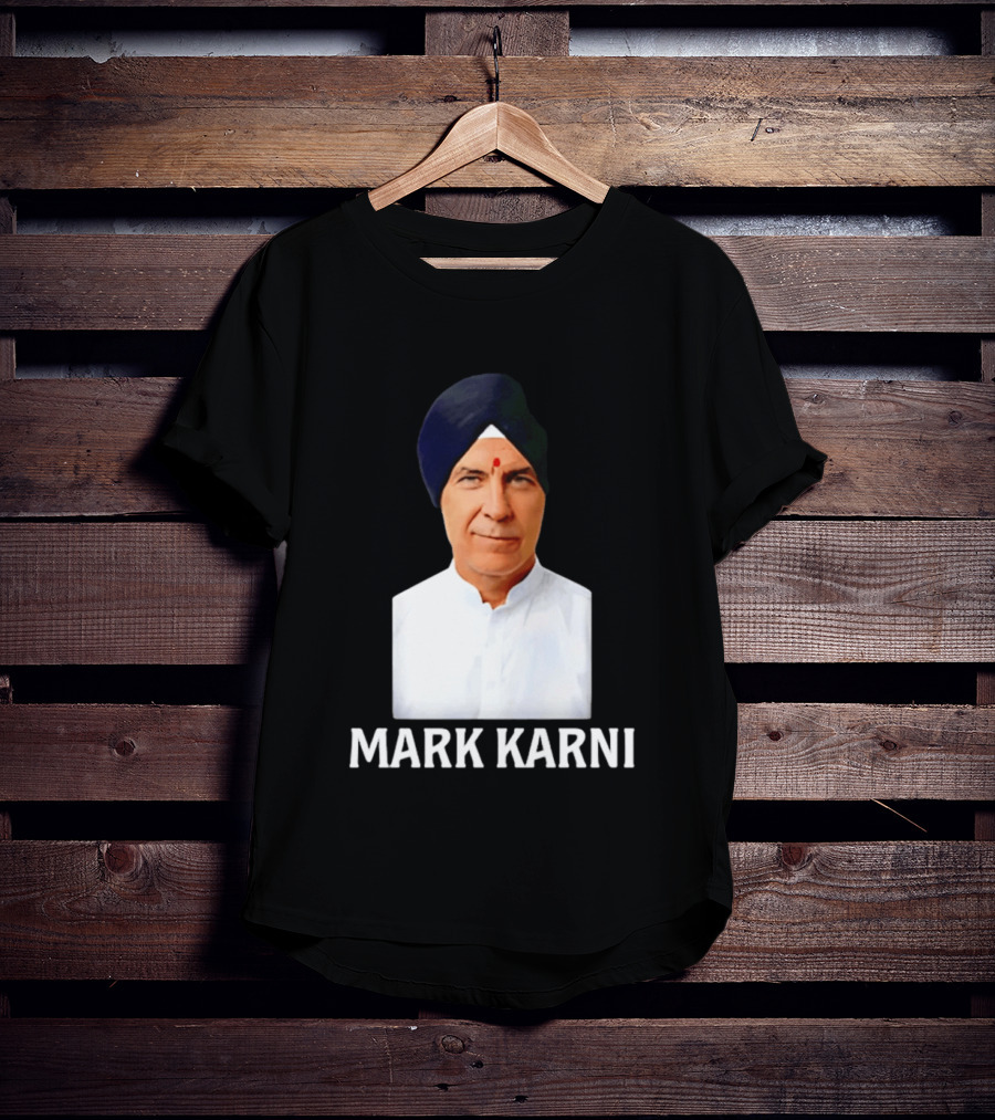 Mark Carney Turban Portrait Mark Karni T-Shirt