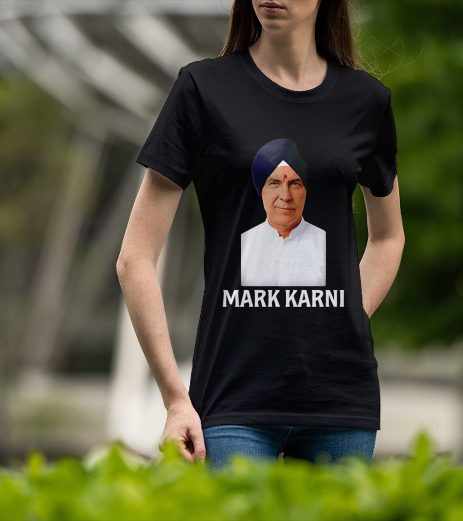 Mark Carney Turban Portrait Mark Karni T-Shirt