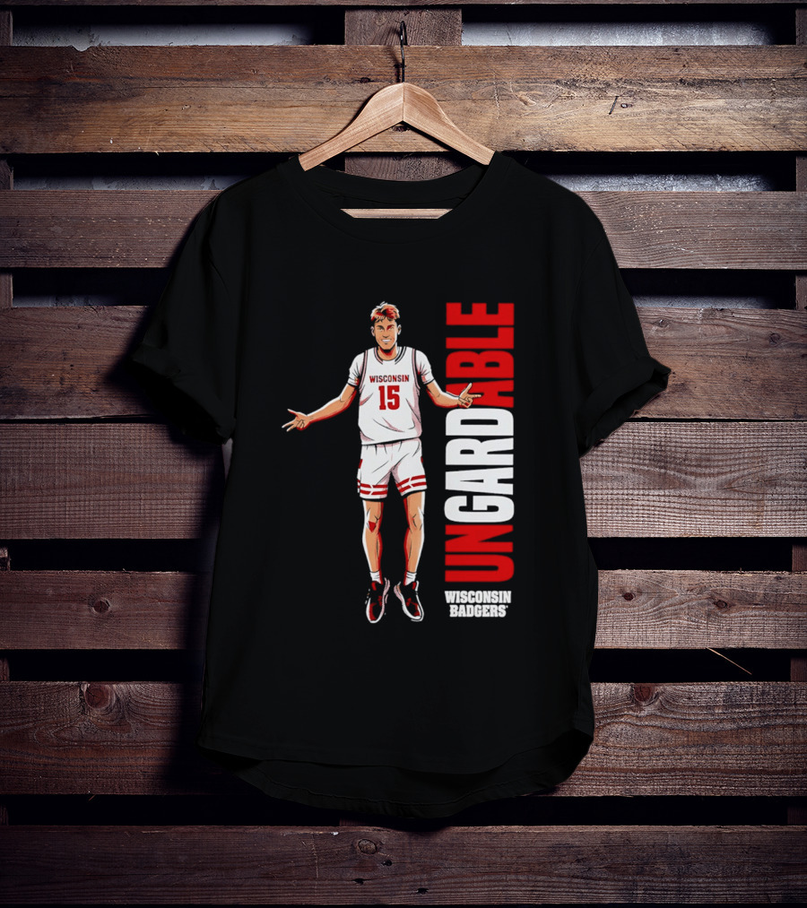 Isaac Gard Wisconsin Badgers Ungardable Basketball Player 15 T-Shirt