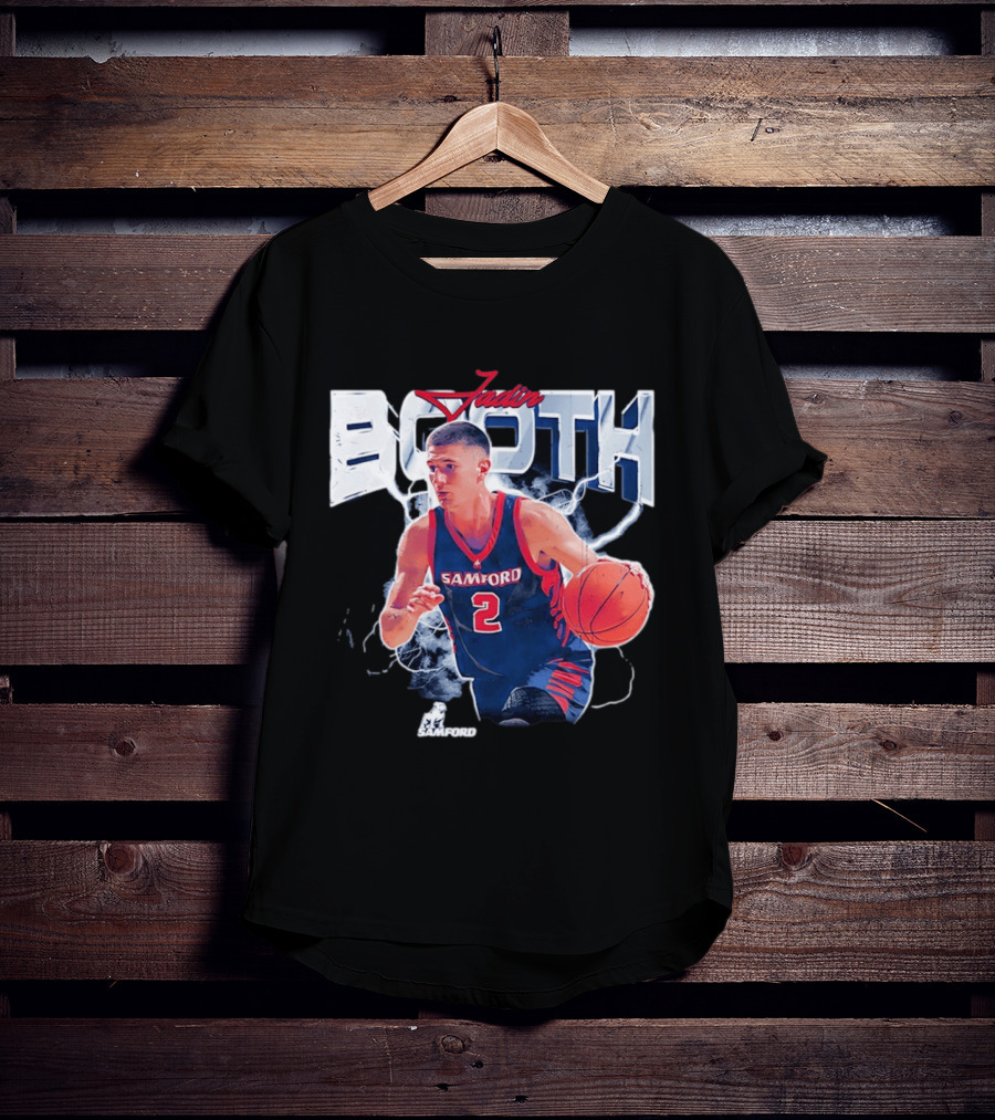 Jadin Booth Samford Basketball Number 2 NCAA '26 T-Shirt