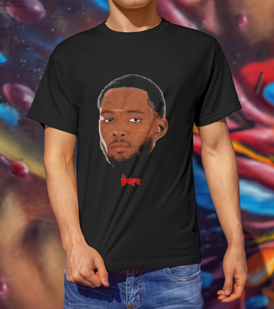 Jared Garcia Huskers Nebraska Cornhuskers Big Head T-Shirt