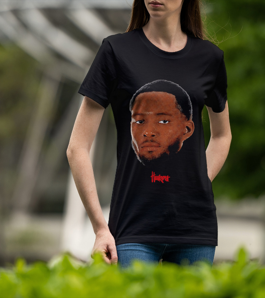 Jared Garcia Huskers Nebraska Cornhuskers Big Head T-Shirt