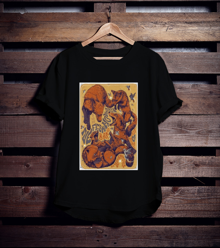 Nefesh Mountain March 18 2026 Troubadour West Hollywood CA Wildlife Foxes And Birds T-Shirt