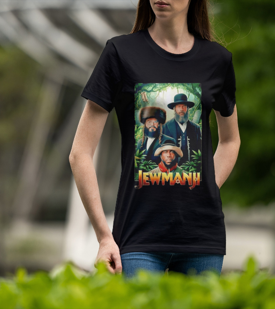 Jewmanji Movie Parody With Orthodox Jewish Characters T-Shirt