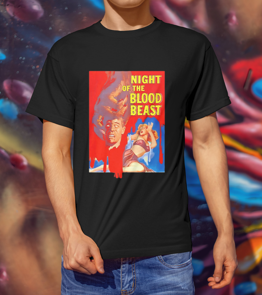 Night Of The Blood Beast Vintage Horror Movie T-Shirt