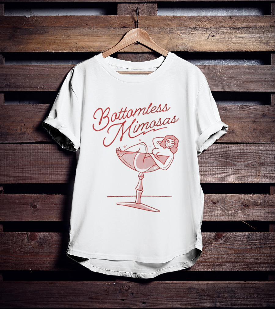 Bottomless Mimosas Cocktail Relaxation Vibes Lounge T-Shirt
