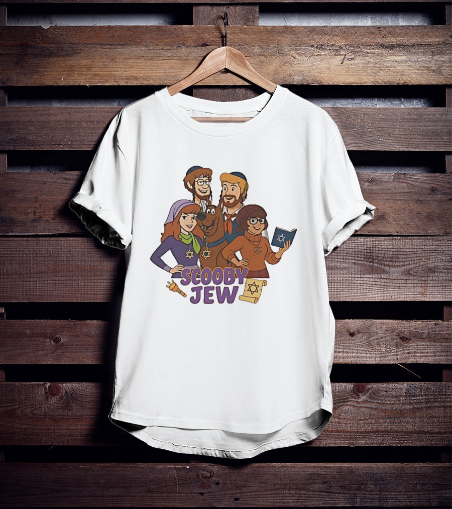 Scooby Jew Classic Scooby Doo Characters With Star Of David T-Shirt