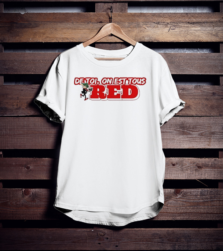 De Toi On Est Tous Red Baseball T-Shirt