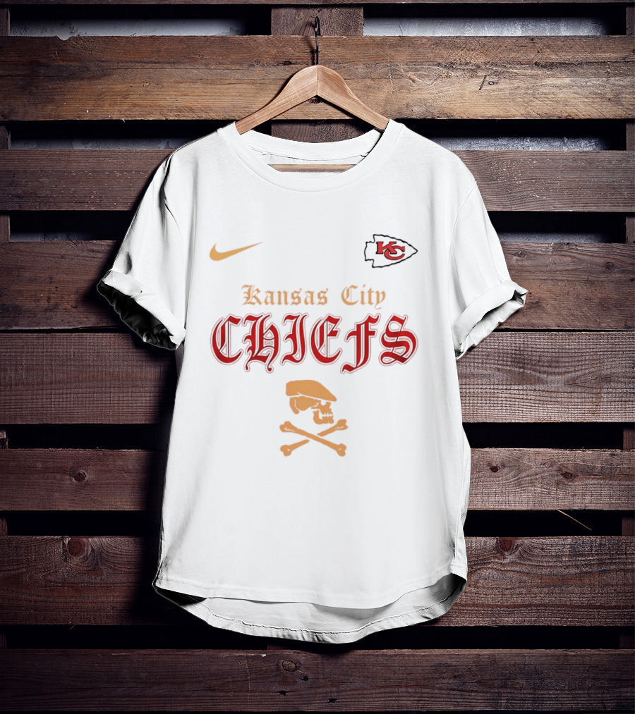 Kansas City Chiefs Go Chiefs Skull Dropkick Murphys Nike X KC T-Shirt