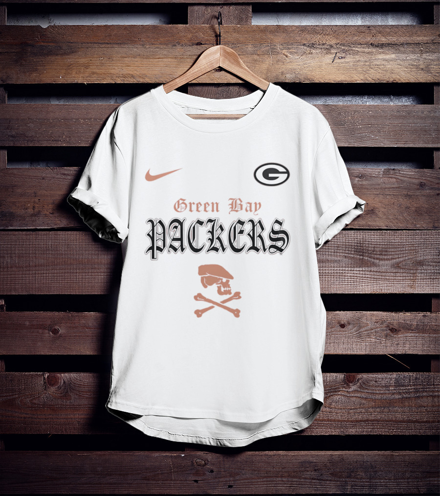 Nike Green Bay Packers Dropkick Murphys Skull Crossbones T-Shirt