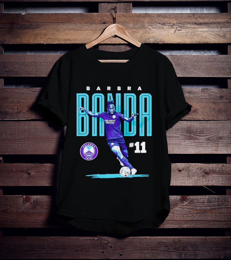 Barbra Banda Orlando Pride #11 Bitmap Player Soccer T-Shirt