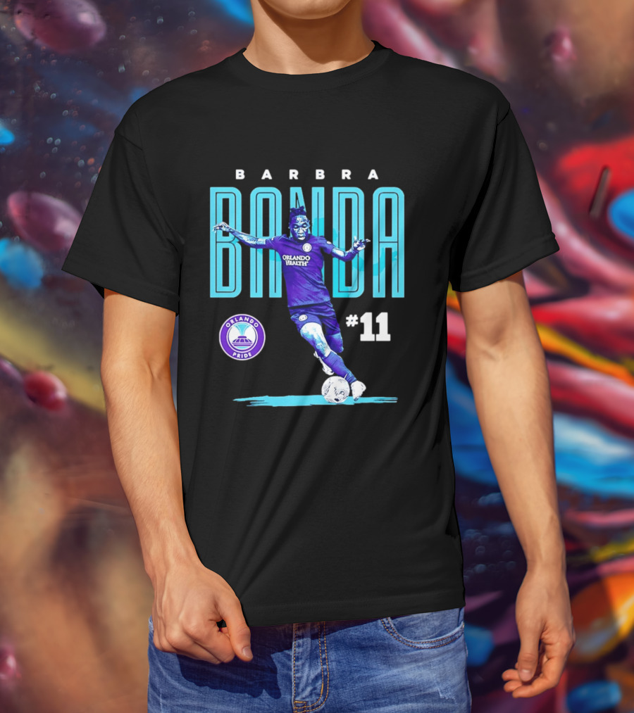 Barbra Banda Orlando Pride #11 Bitmap Player Soccer T-Shirt