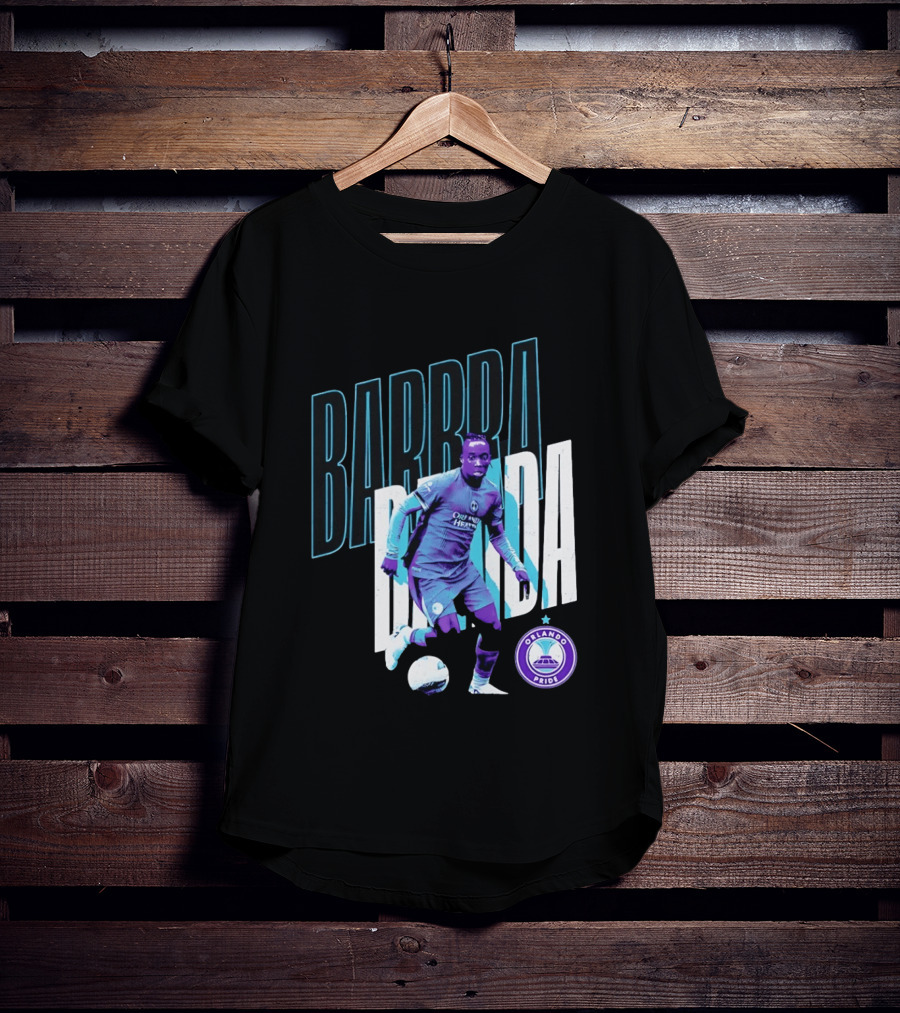 Barbra Banda Orlando Pride Soccer Player Action Pose T-Shirt