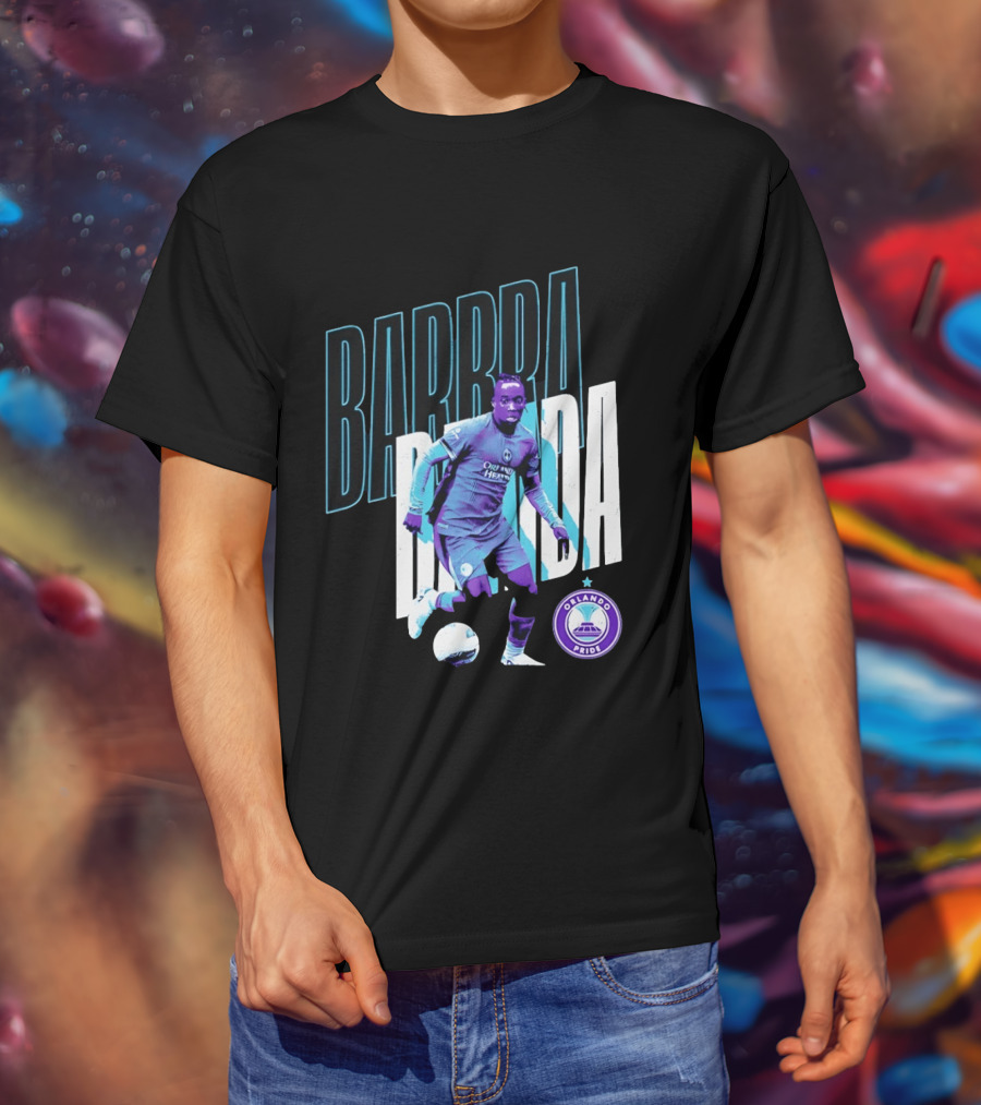 Barbra Banda Orlando Pride Soccer Player Action Pose T-Shirt