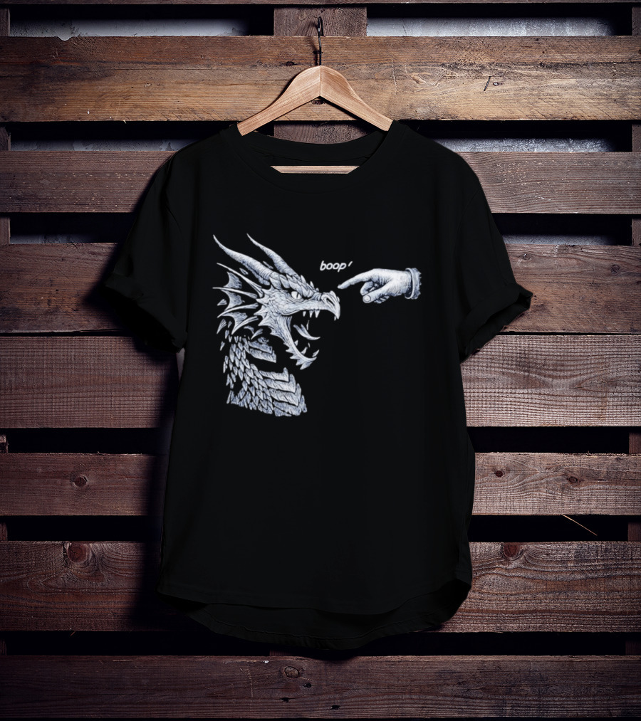 Boop Dragon With Pointing Finger T-Shirt