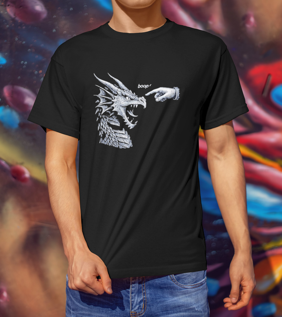 Boop Dragon With Pointing Finger T-Shirt