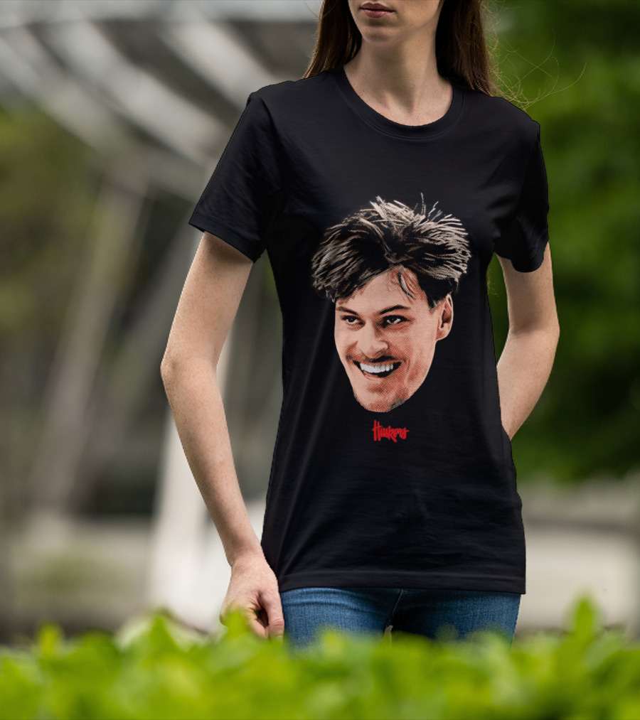 Braden Frager Huskers Big Head Nebraska Cornhuskers T-Shirt