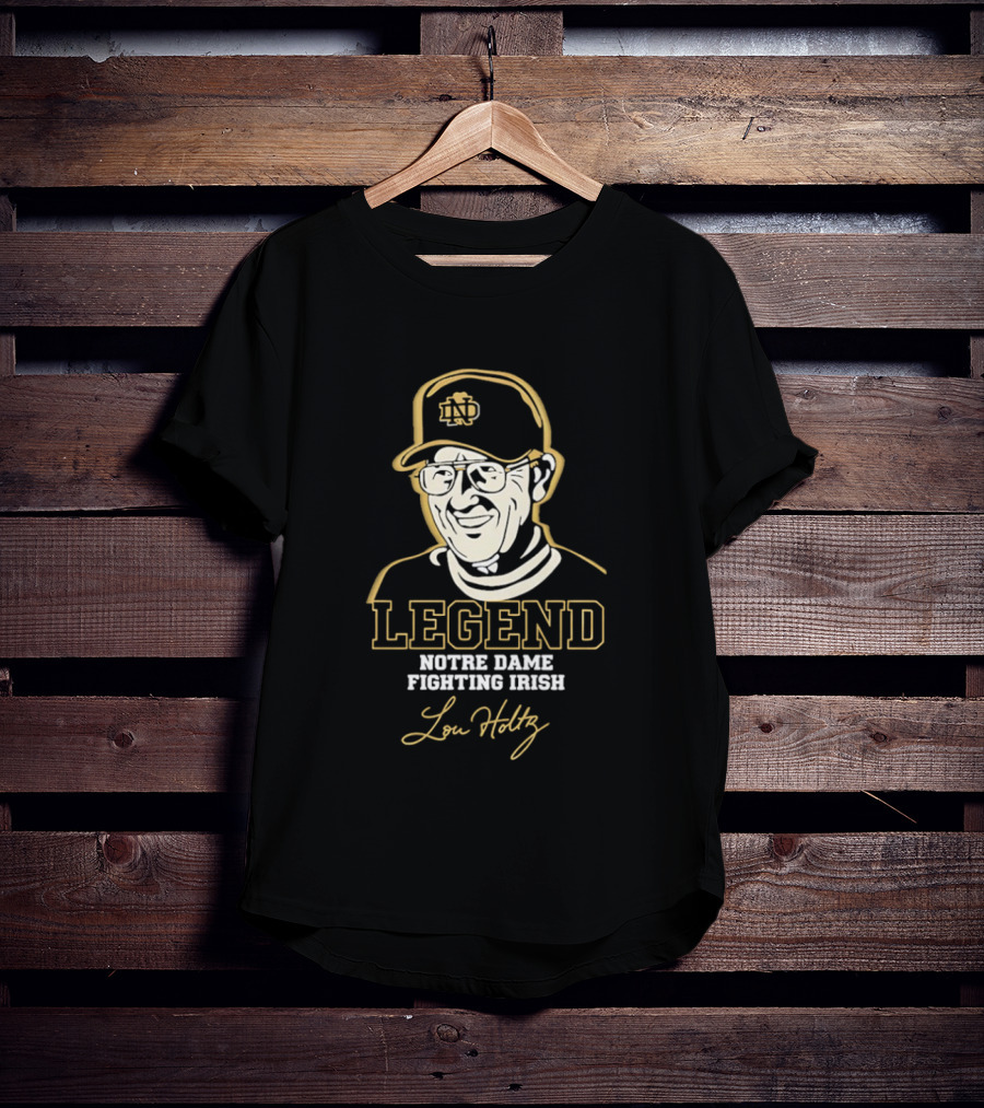 Legend Lou Holtz Notre Dame Fighting Irish T-Shirt