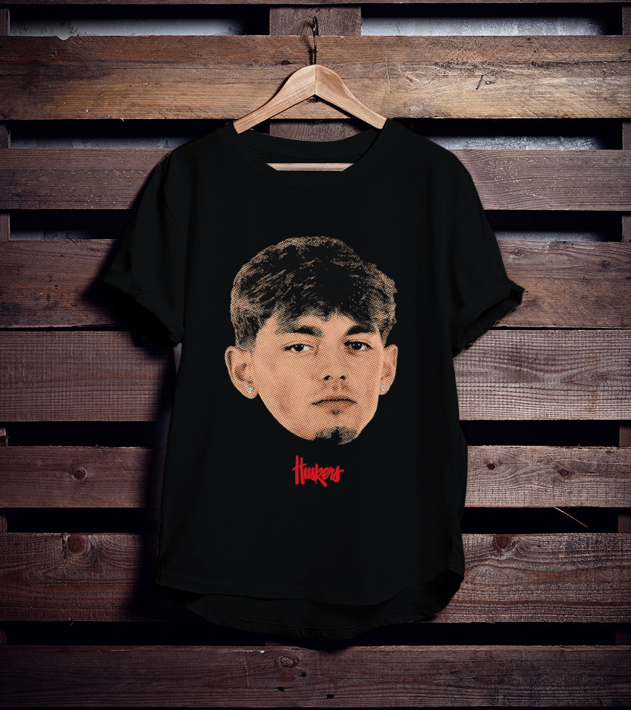 Connor Essegian Huskers Big Head Nebraska Cornhuskers T-Shirt
