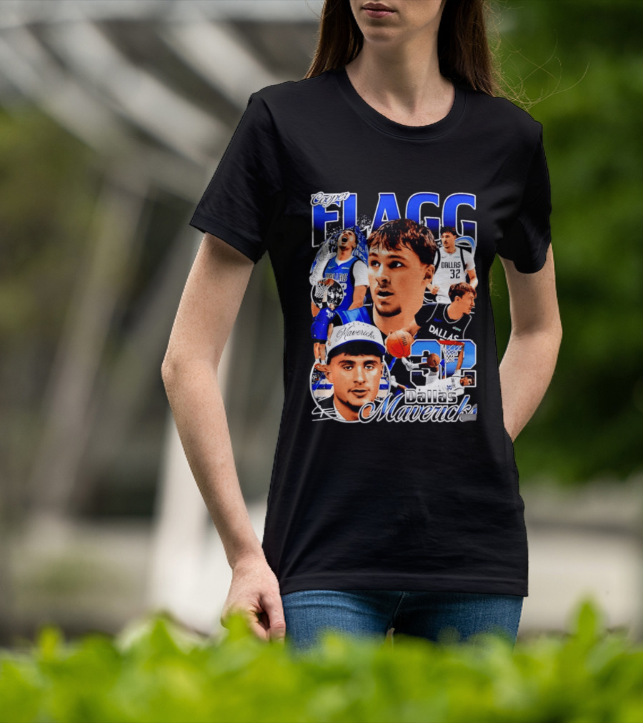 Cooper Flagg Dallas Mavericks 32 Basketball Star T-Shirt