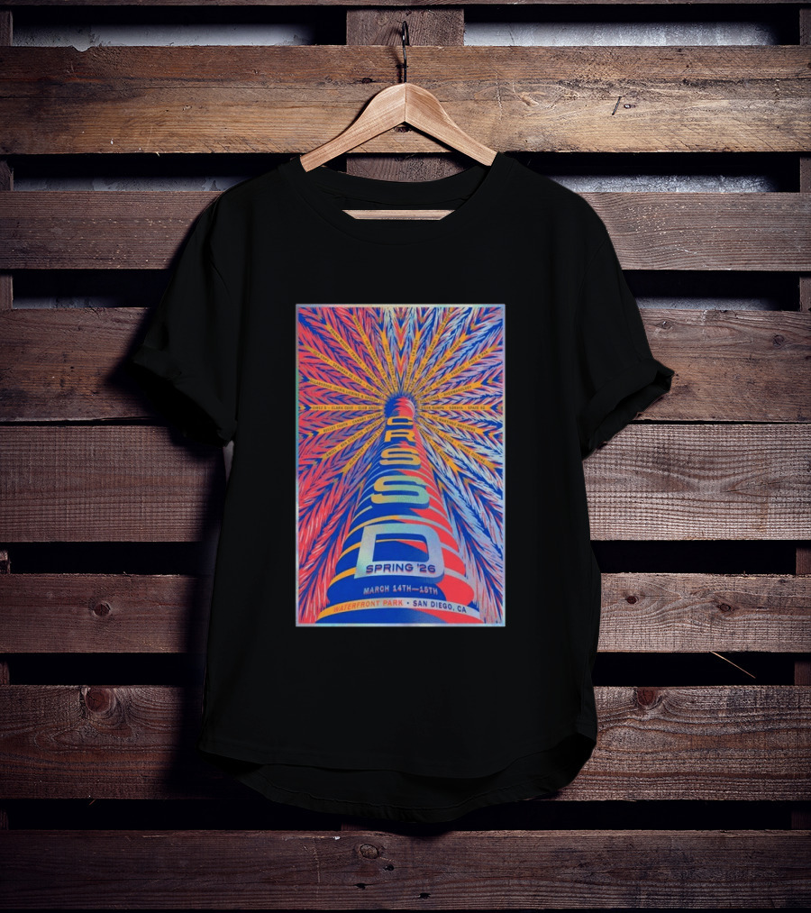 CRSSD Spring 2026 Waterfront Park San Diego March 14 15 Clara Cone Club Agua DJ Seinfeld Elkka T-Shirt