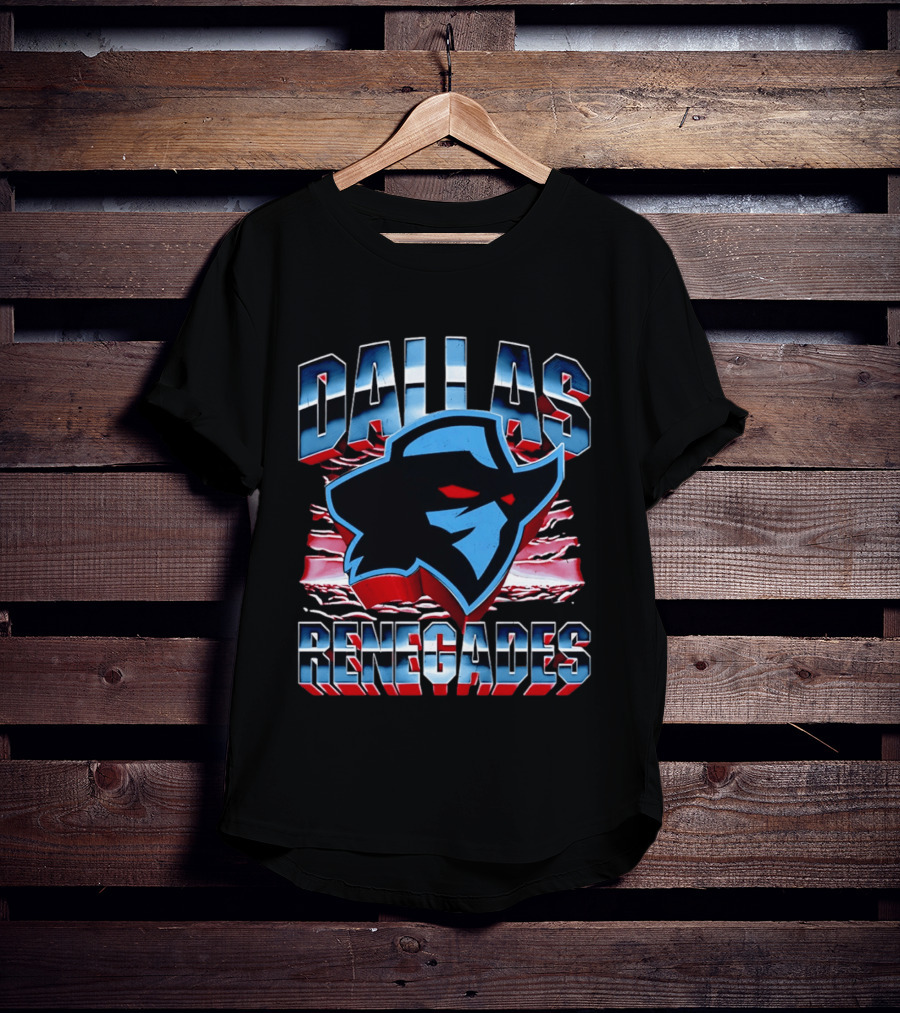 Dallas Renegades UFL Team Emblem Rugged T-Shirt