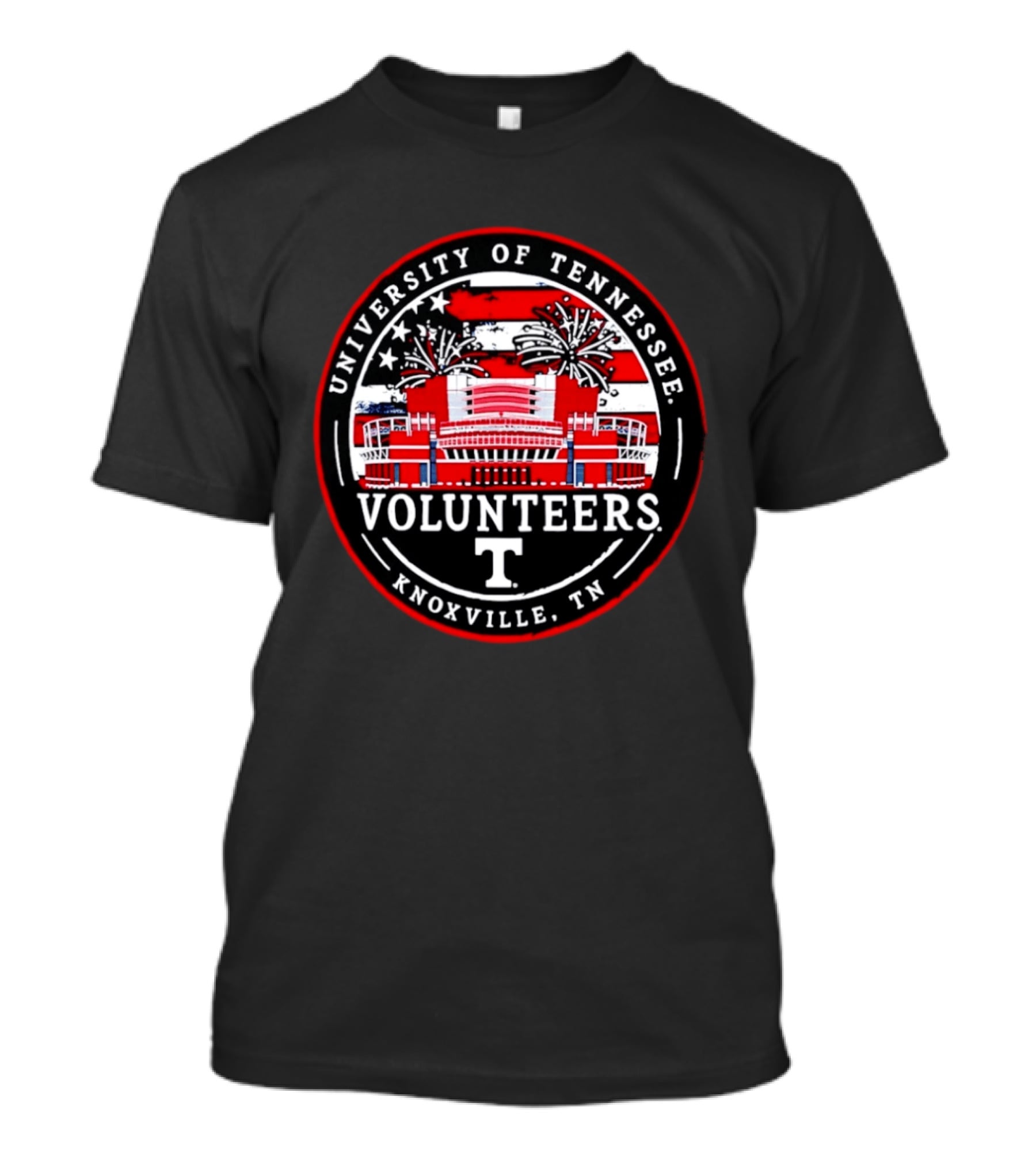 University Of Tennessee Volunteers Knoxville TN Fireworks Stadium Americana T-Shirt