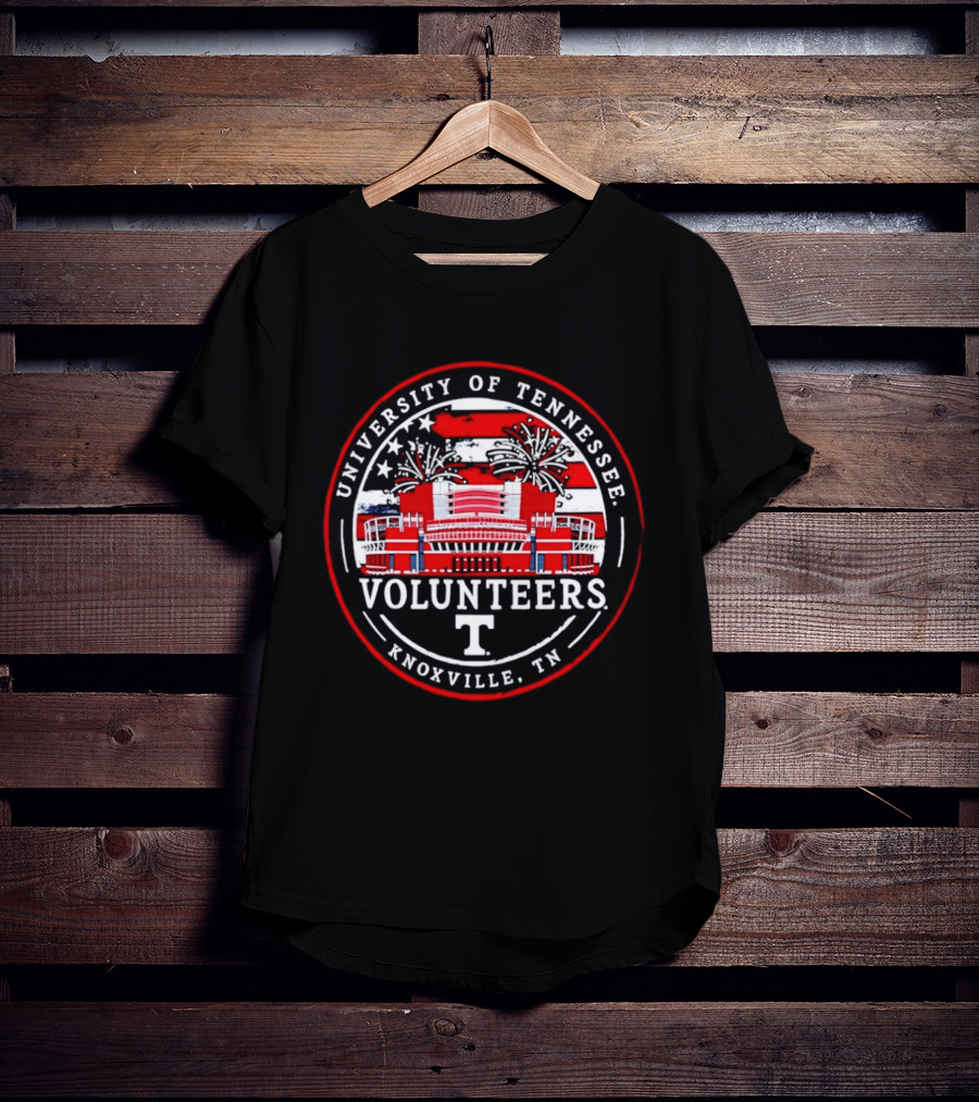 University Of Tennessee Volunteers Knoxville TN Fireworks Stadium Americana T-Shirt