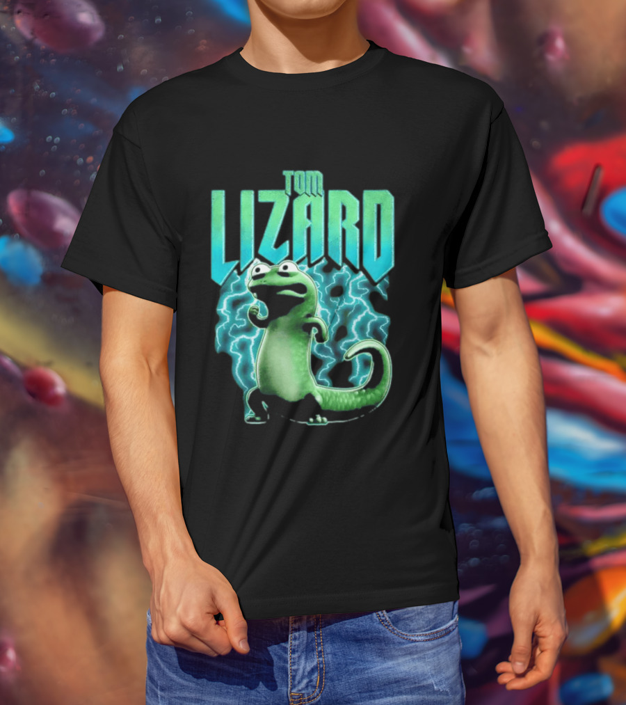 Tom Lizard Animated Lightning Character Disney Hoppers T-Shirt