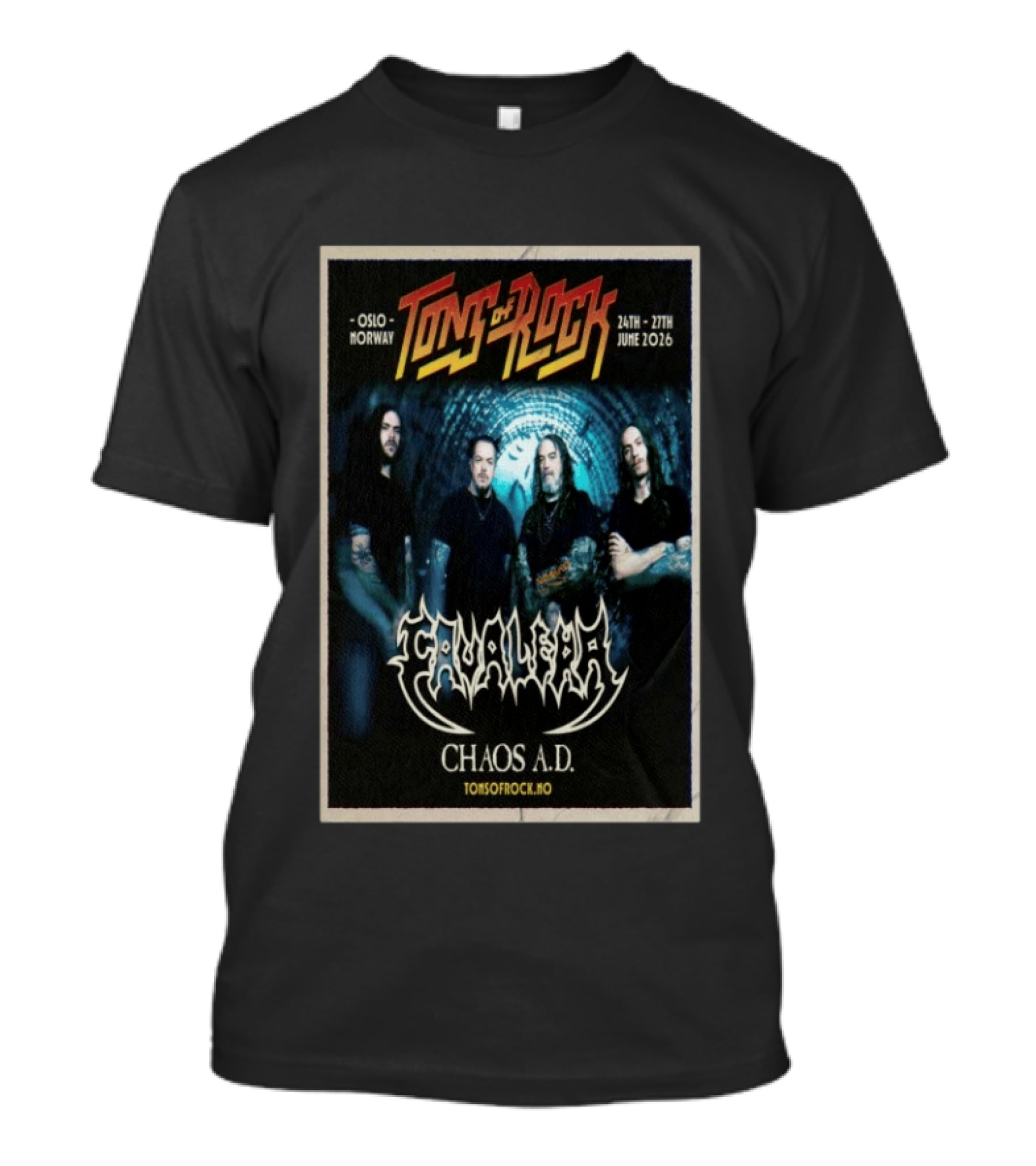 Tons Of Rock Oslo Norway June 24 27 2026 Cavalera Chaos A.D. T-Shirt