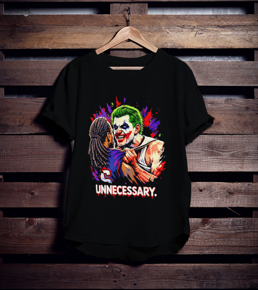 Unnecessary Joker Nikola Jokic Denver Nuggets Basketball Meme T-Shirt