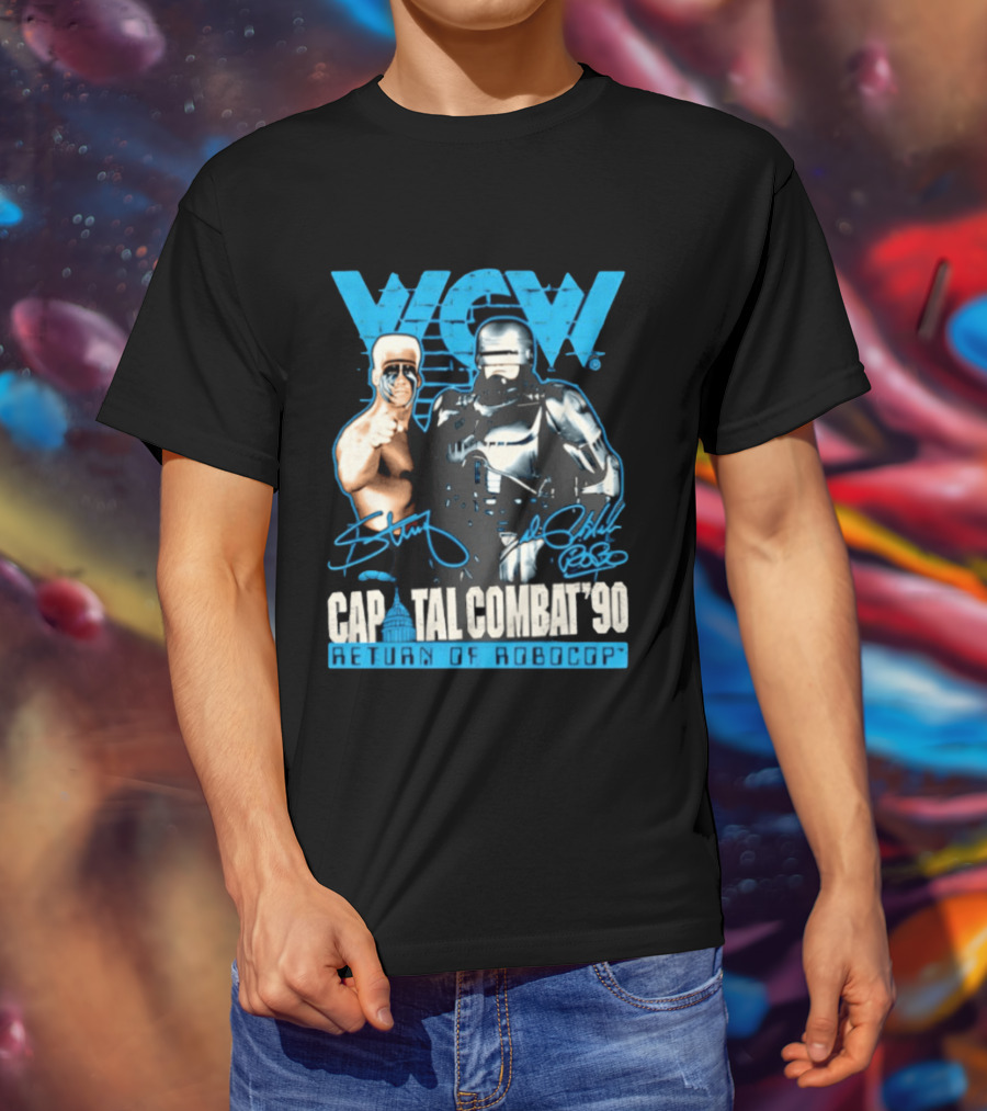 WCW Capital Combat 90 Return Of Robocop T-Shirt