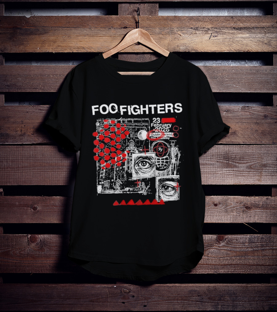 Foo Fighters 23 February 2026 Dublin The Academy Ireland Concert Event T-Shirt