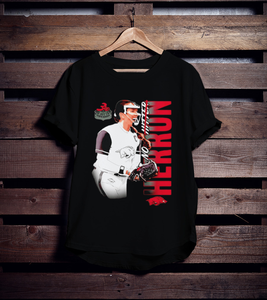 Robyn Herron Arkansas Razorbacks No Hitter No Hitz Herron T-Shirt