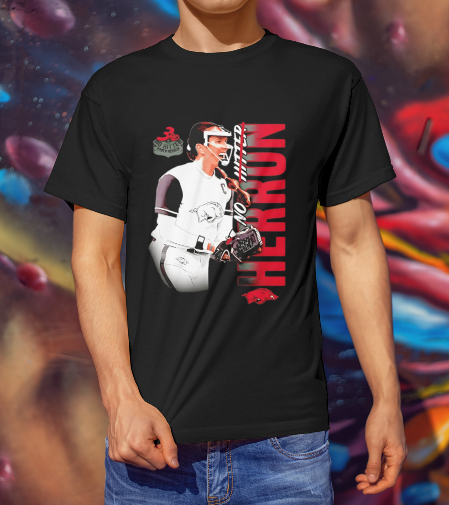 Robyn Herron Arkansas Razorbacks No Hitter No Hitz Herron T-Shirt