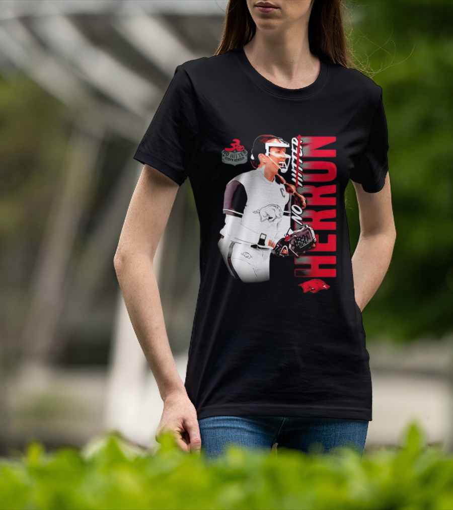 Robyn Herron Arkansas Razorbacks No Hitter No Hitz Herron T-Shirt