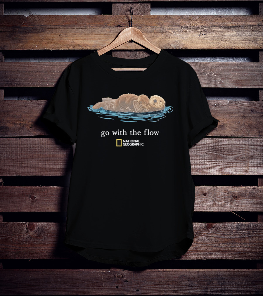 National Geographic Sea Otter Go With The Flow T-Shirt