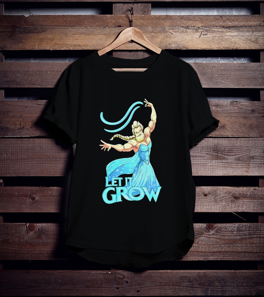 Let It Grow Frozen Elsa Muscular T-Shirt